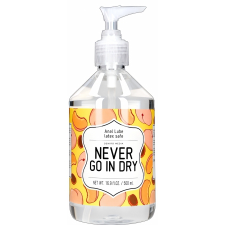 Lubrifiant Anal pe Bază de Apă Never Go In Dry 500 ml