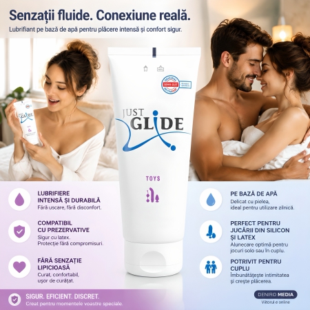 Lubrifiant Just Glide Toys pentru Jucării Erotice 200 ml