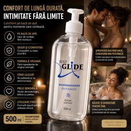 Lubrifiant Just Glide Waterbased pe Bază de Apă 500ml
