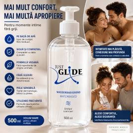 Lubrifiant Just Glide Waterbased pe Bază de Apă 500ml