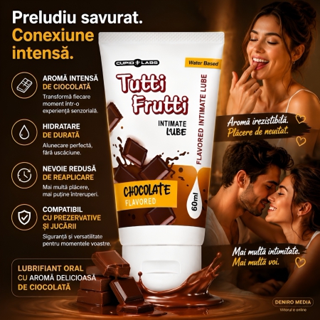 Lubrifiant Cupid Labs Chocolate pentru Sex Oral 60 ml