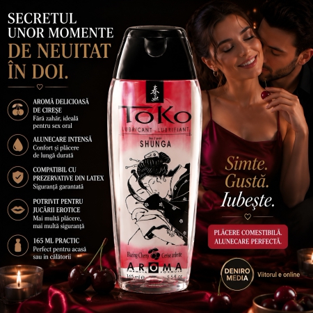 Lubrifiant Shunga Toko Aroma pentru Sex Oral 165ml