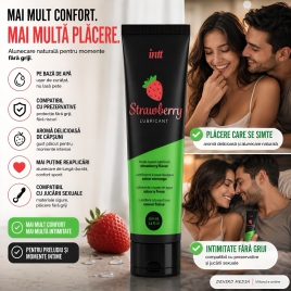 Lubrifiant Intt Strawberry Tube Pack cu Căpșuni 100 ml