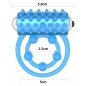 Inel Penis Lumino Play Vibrating Albastru