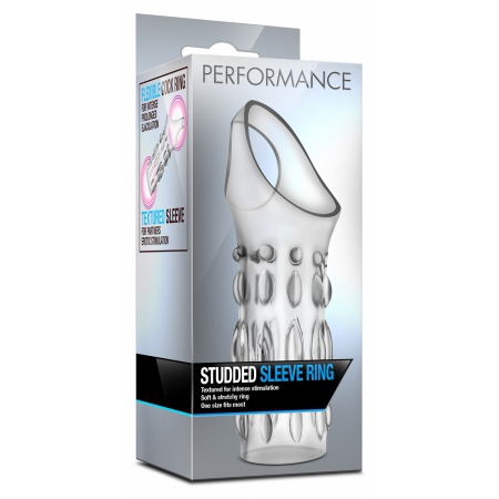 Manșon Penis Performance Studded Texturat pentru Parteneră