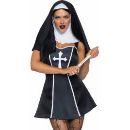 Costum Leg Avenue Naughty Nun Negru pe xBazar