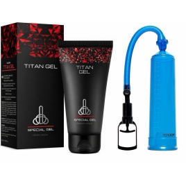 Pachet Promoțional Gel Titan 50 ml și Pompă Mărirea Penisului pe xBazar