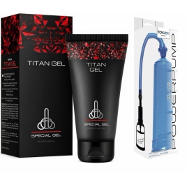 Pachet Promoțional Gel Titan 50 ml și Pompă Mărirea Penisului pe xBazar