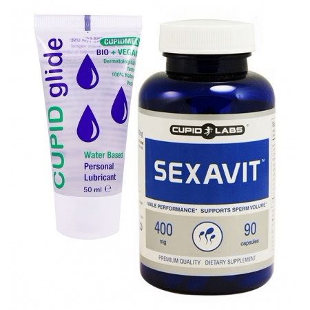 Pachet Promo Sexavit Potență 90 capsule + Lubrifiant Bio Cupid Glide