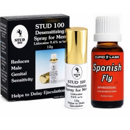 Pachet Spray Stud 100 Original Și Picături Afrodisiace Spanish Fly 20ml pe xBazar