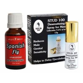 Pachet Spray Stud 100 Original Și Picături Afrodisiace Spanish Fly 20ml pe xBazar