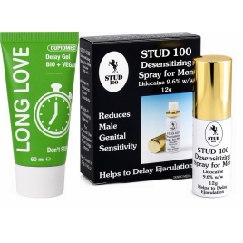 Pachet Spray Stud 100 Original Și Gel Ejaculare Precoce Long Love 50ml pe xBazar