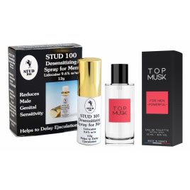 Pachet Spray Stud 100 Original + Parfum Feromoni Top Musk 75ml pe xBazar