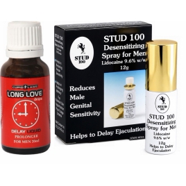Pachet Spray Stud 100 Original + Picături Ejaculare Precoce Long Love 20ml pe xBazar