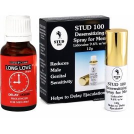 Pachet Spray Stud 100 Original + Picături Ejaculare Precoce Long Love 20ml pe xBazar