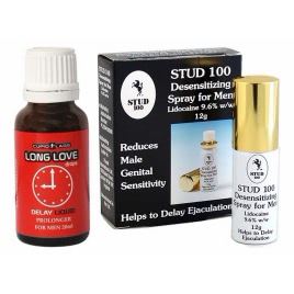 Pachet Spray Stud 100 Original + Picături Ejaculare Precoce Long Love 20ml pe xBazar