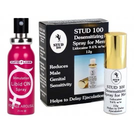 Pachet Spray Stud 100 Original + Spray Femei LibidON 30ml pe xBazar