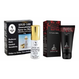 Pachet Cremă Mărirea Penisului Titan Gel Original + Spray Stud 100 Original pe xBazar