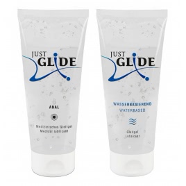 Pachet Lubrifiant Just Glide Anal 200ml + Lubrifiant Just Glide Waterbased 200ml pe xBazar