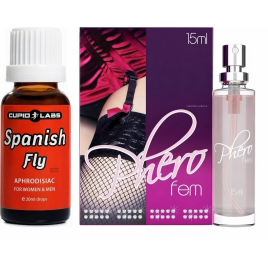 Pachet Parfum Feromoni PheroFem + Picături Afrodisiace Spanish Fly pe xBazar