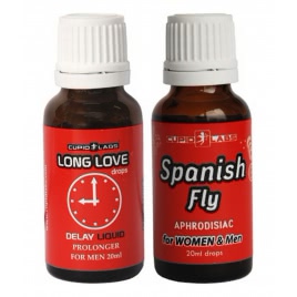 Pachet Picături Afrodisiace Spanish Fly 20ml + Picături Ejaculare Precoce Long Love 20ml pe xBazar