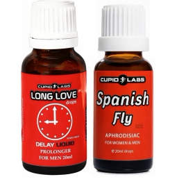 Pachet Picături Afrodisiace Spanish Fly 20ml + Picături Ejaculare Precoce Long Love 20ml pe xBazar
