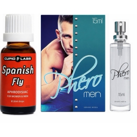 Pachet Parfum cu Feromoni Pheromen 15ml + Picături Afrodisiace Spanish Fly 20ml pe xBazar