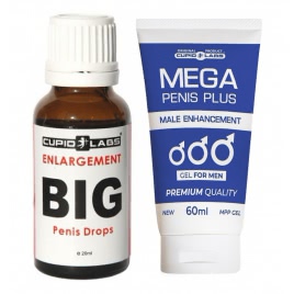 Pachet Picături Big Penis Drops 20ml Și Gel Mărire Penis Mega Penis Plus 65ml pe xBazar