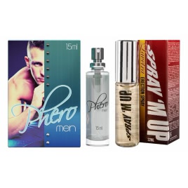 Pachet Parfum cu Feromoni Pheromen 15ml + Spray Erecție Spray M-Up 22ml pe xBazar