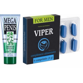 Pachet Cremă Mega Penis + Pastile Viper FR 4 pe xBazar