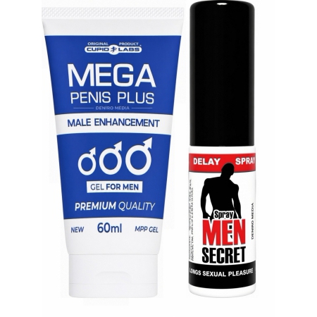 Pachet Spray Men Secret Și Gel Mega Penis Plus