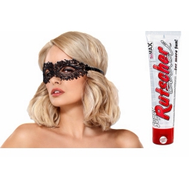 Pachet Lubrifiant Super Rutscher Anal 100ml + Mască Obsessive A710 Negru pe xBazar