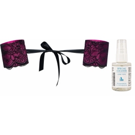 Pachet Cătușe Obsessive Roseberry Mov + Special Cleaner Love Toys 50ml pe xBazar