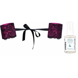Pachet Cătușe Obsessive Roseberry Mov + Special Cleaner Love Toys 50ml pe xBazar