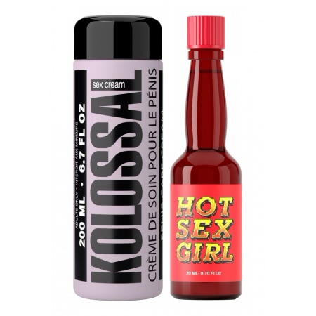 Pachet Cremă Mărire Penis Kolossal 200ml + Afrodisiac Hot Sex Girl 20ml