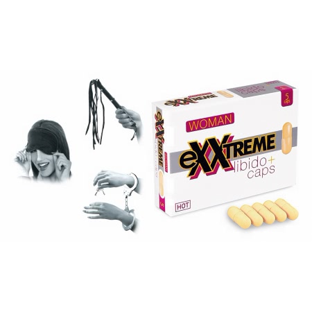 Pachet Set Limited Edition Lovers Fantasy Negru + Capsule Femei eXXtreme Libido Afrodisiac 5buc