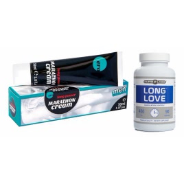 Pachet Pastile Ejaculare Precoce Long Love 90buc + Penis Marathon Long Power Creme 30ml pe xBazar