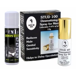 Pachet Cremă Pentru Potență Penis Booster 125ml + Spray Stud 100 Original pe xBazar