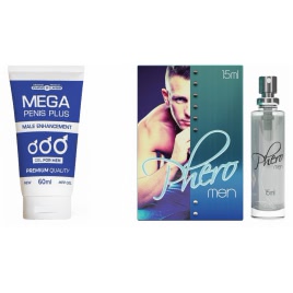 Pachet Parfum cu Feromoni Pheromen 15ml Si Gel Marire Penis Mega Penis Plus 65ml pe xBazar