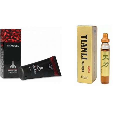 Pachet Tianli Ultra Power + Crema Titan Gel Original