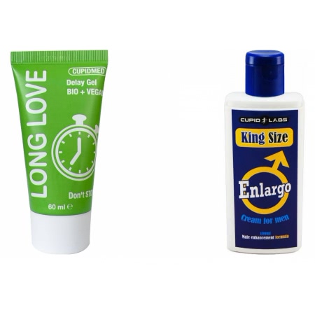 Pachet Crema Marirea Penisului Enlargo 100ml + Gel Ejaculare Precoce Long Love 50ml