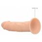 Dildo Realistic Silicon 19.2cm Natural