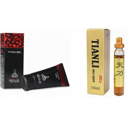 Pachet Tianli Ultra Power Si Crema Titan Gel Original