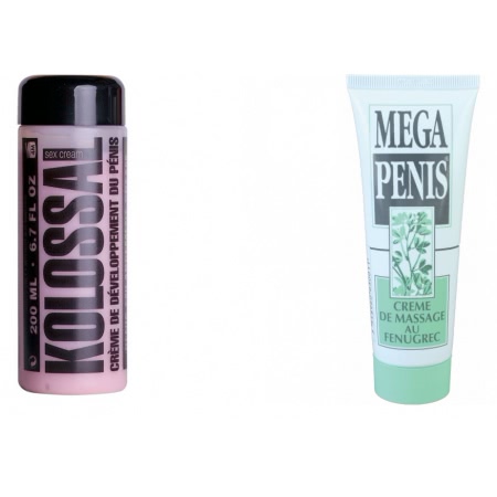 Pachet Crema Marire Mega Penis 75ml + Crema Marire Penis Kolossal 200ml