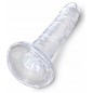Dildo King Penis 6 Inch Clear Transparent