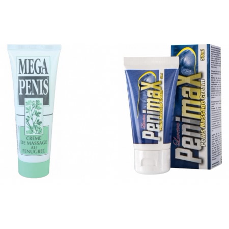 Pachet Crema Marire Mega Penis 75ml + Crema Penis Enlargement Penimax 50ml