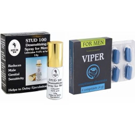 Pachet Spray Stud 100 Original + Pastile Potenta Viper FR 4 capsule pe xBazar