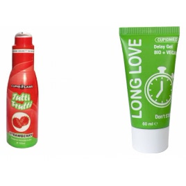 Pachet Gel Ejaculare Precoce Long Love 50ml + Lubrifiant Sex Oral Capsuni 10 pe xBazar
