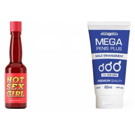 Pachet Afrodisiac Hot Sex Girl 20ml Si Gel Marire Penis Mega Penis Plus 65ml pe xBazar
