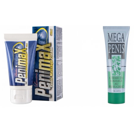 Pachet Crema Marire Mega Penis 75ml + Crema Penis Enlargement Penimax 50ml
